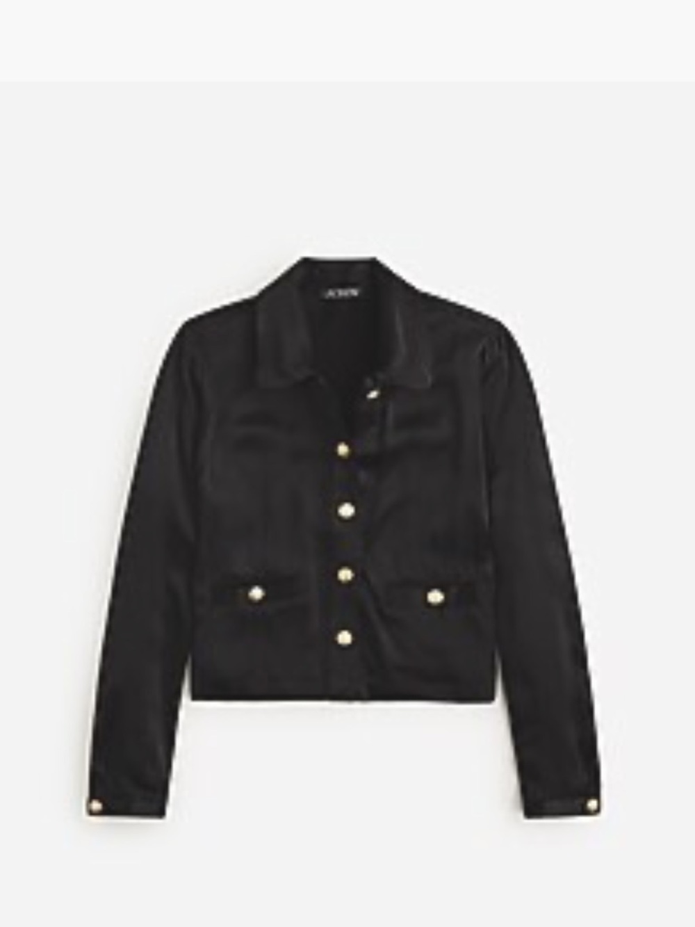 J. Crew Black Lady Jacket with Gold Buttons